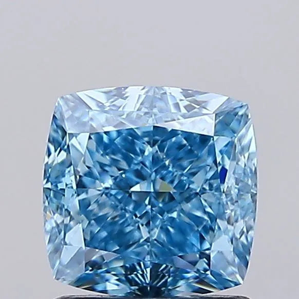 1.50ct Cushion modified Lab Grown Diamond (Colour Fancy Vivid Blue, Clarity VVS2, IGI Certified)