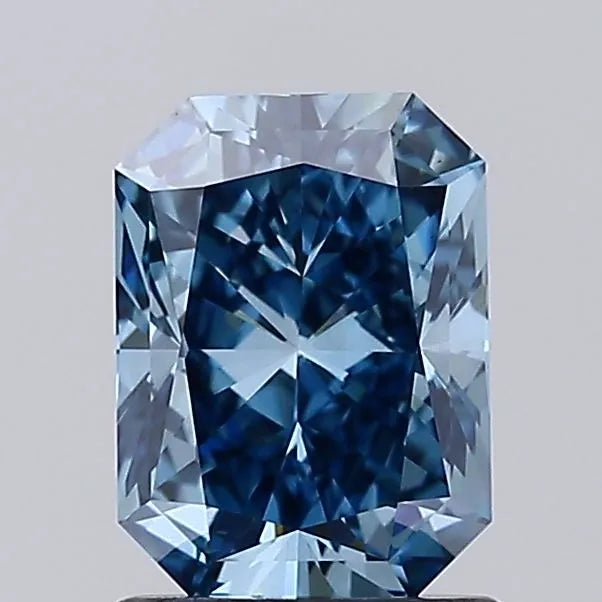 1.50ct Radiant Lab Grown Diamond (Colour Fancy Vivid Blue, Clarity VS1, IGI Certified)