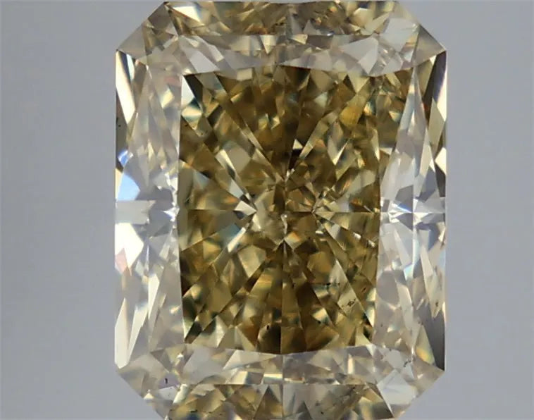5.34ct Radiant Lab Grown Diamond (Colour Fancy Gray Yellow, Clarity SI1, IGI Certified)