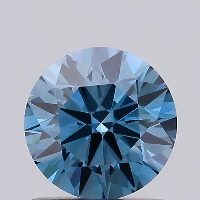 1.09ct Round Lab Grown Diamond (Colour Fancy Intense Blue, Clarity VS1, Cut ID, IGI Certified)
