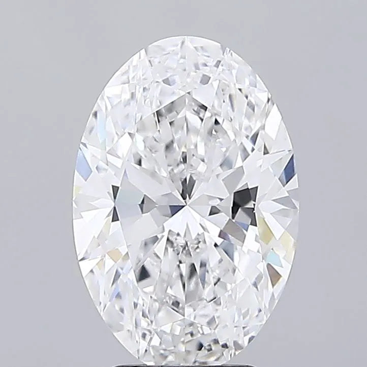 4.06ct Oval Lab Grown Diamond (Colour D, Clarity VVS2, IGI Certified)
