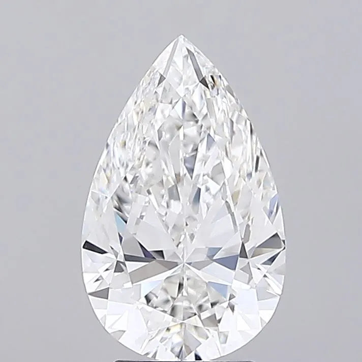 3.70ct Pear Lab Grown Diamond (Colour E, Clarity VVS2, IGI Certified)