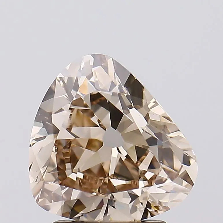 2.09ct Heart Lab Grown Diamond (Colour Fancy Brown, Clarity VVS2, Uncertified)