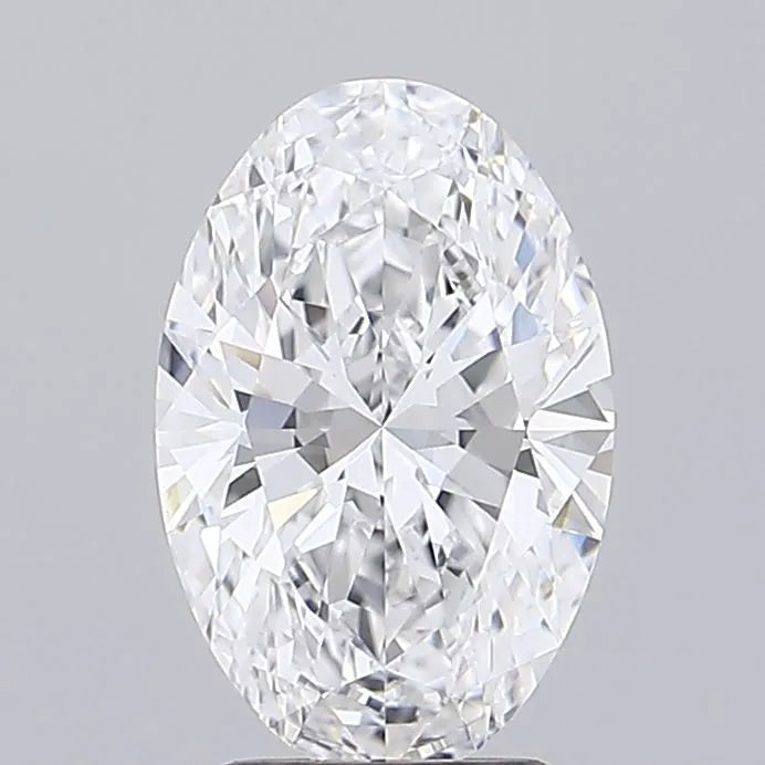 3.00ct Oval Lab Grown Diamond (Colour D, Clarity VVS2, IGI Certified)