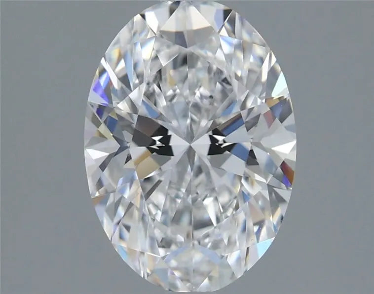 2.00ct Oval Lab Grown Diamond (Colour D, Clarity VVS1, IGI Certified)