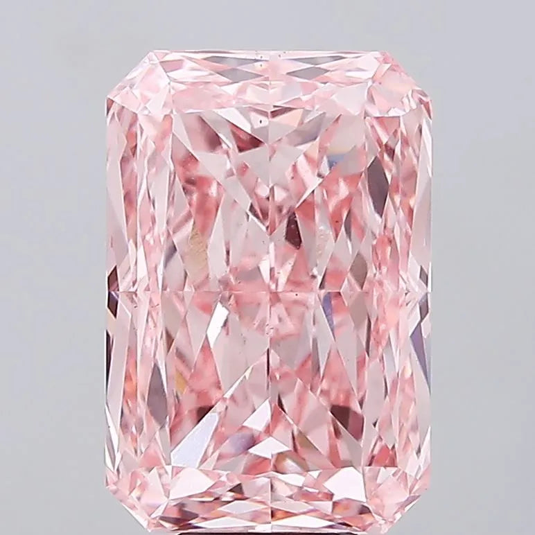 10.31ct Radiant Lab Grown Diamond (Colour Fancy Vivid Pink, Clarity VS1, IGI Certified)