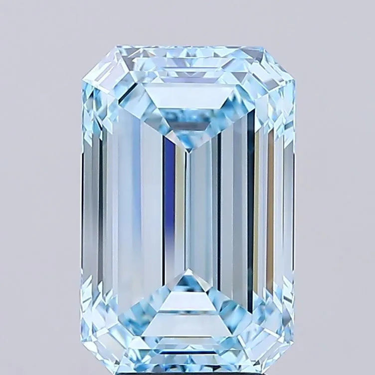 5.00ct Emerald Lab Grown Diamond (Colour Fancy Intense Blue, Clarity IF, IGI Certified)