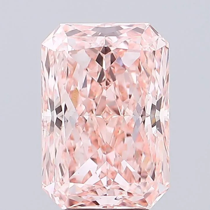 5.39ct Radiant Lab Grown Diamond (Colour Fancy Vivid Pink, Clarity VS2, IGI Certified)