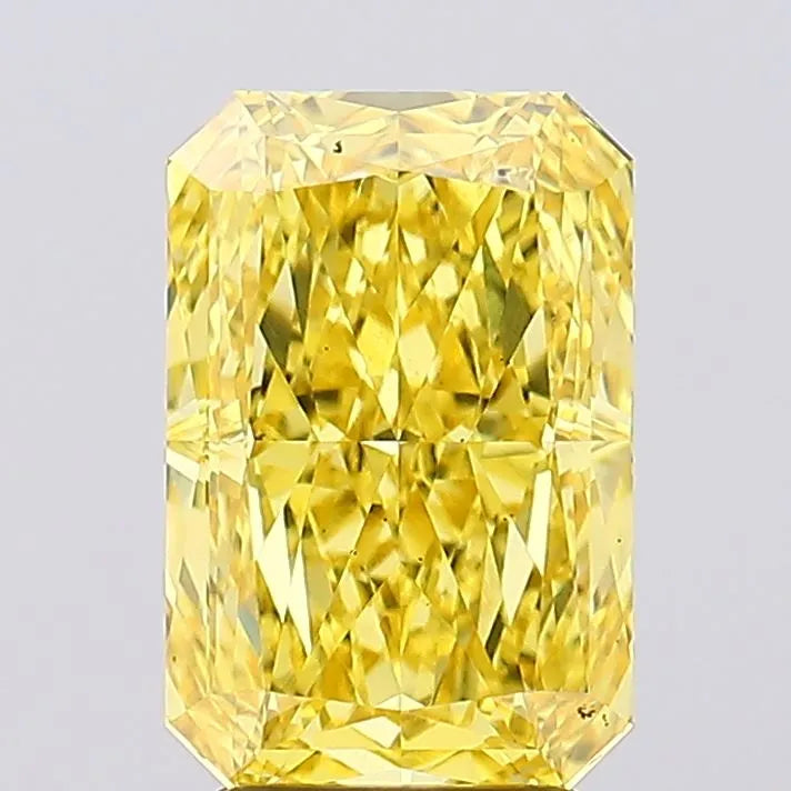 3.60ct Radiant Lab Grown Diamond (Colour Fancy Vivid Yellow, Clarity VS2, IGI Certified)