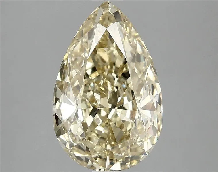3.07ct Pear Lab Grown Diamond (Colour Fancy Yellow, Clarity VS2, IGI Certified)