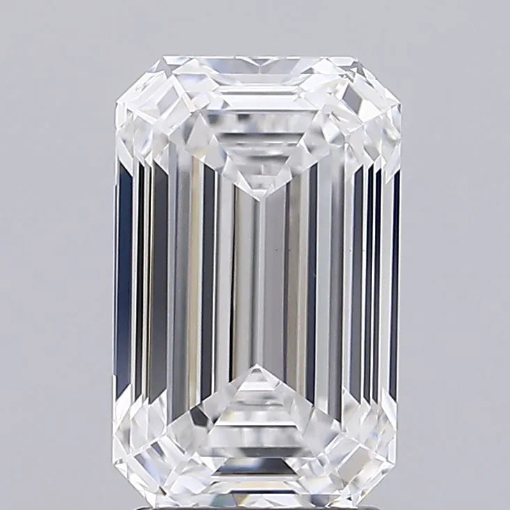 2.93ct Emerald Lab Grown Diamond (Colour D, Clarity VVS2, IGI Certified)