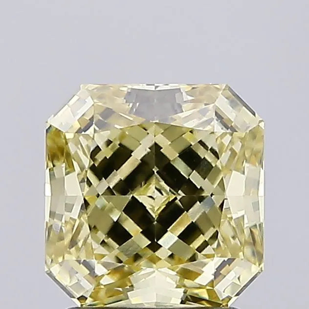 2.01ct Square radiant Lab Grown Diamond (Colour Fancy Yellow, Clarity VVS2, IGI Certified)