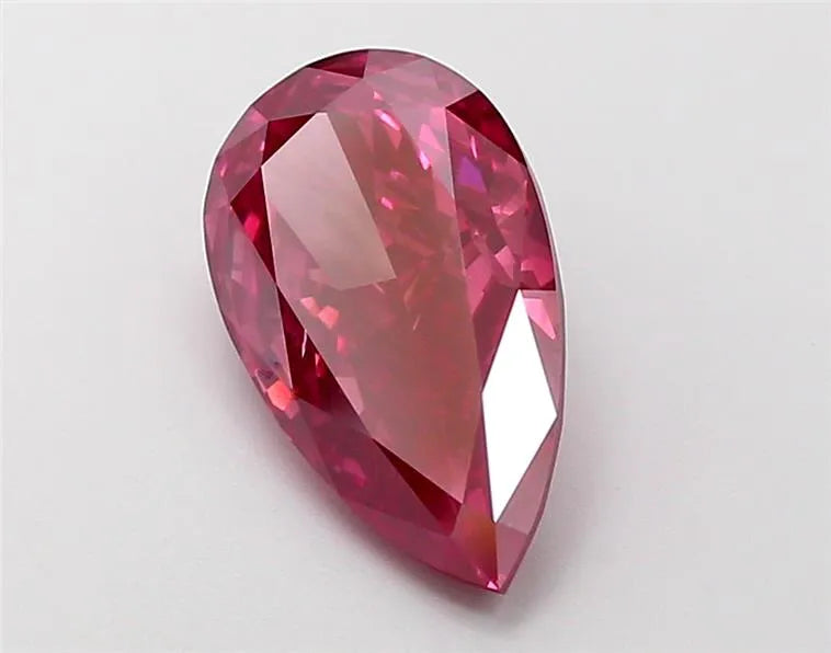 3.05ct Pear Lab Grown Diamond (Colour Fancy Deep Brownish Pink, Clarity VS2, IGI Certified)