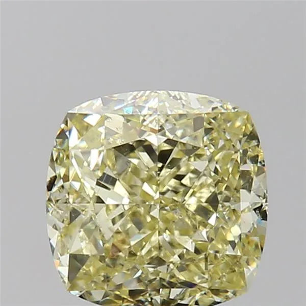 2.00ct Cushion brilliant Natural Diamond (Colour Fancy Light Yellow, Clarity SI1, GIA Certified)