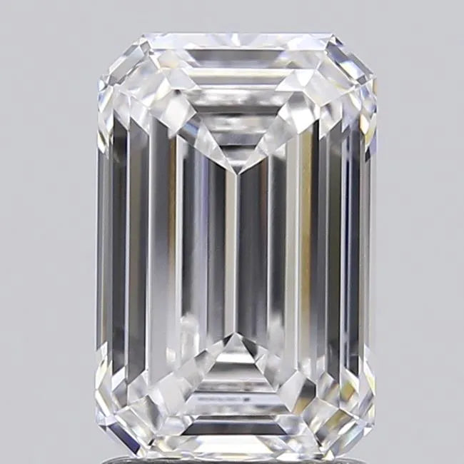2.00ct Emerald Lab Grown Diamond (Colour D, Clarity VVS1, IGI Certified)
