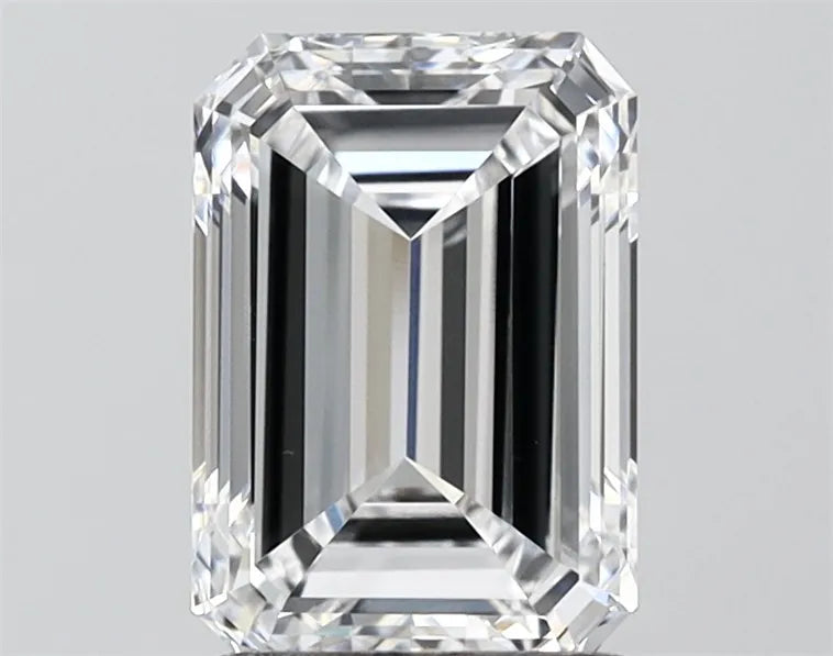 2.00ct Emerald Lab Grown Diamond (Colour D, Clarity VVS2, IGI Certified)