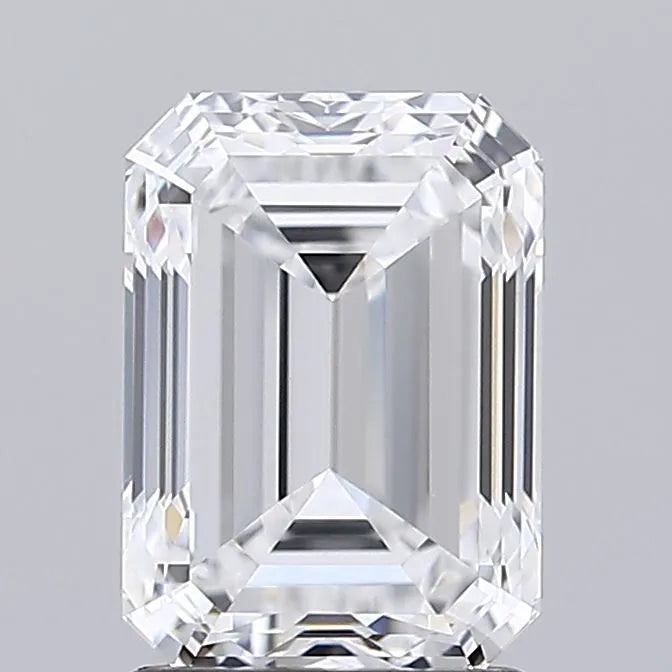 2.00ct Emerald Lab Grown Diamond (Colour D, Clarity VVS2, IGI Certified)