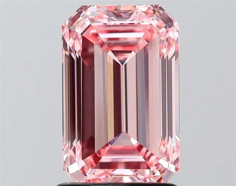 2.00ct Emerald Lab Grown Diamond (Colour Fancy Intense Pink, Clarity VVS2, IGI Certified)