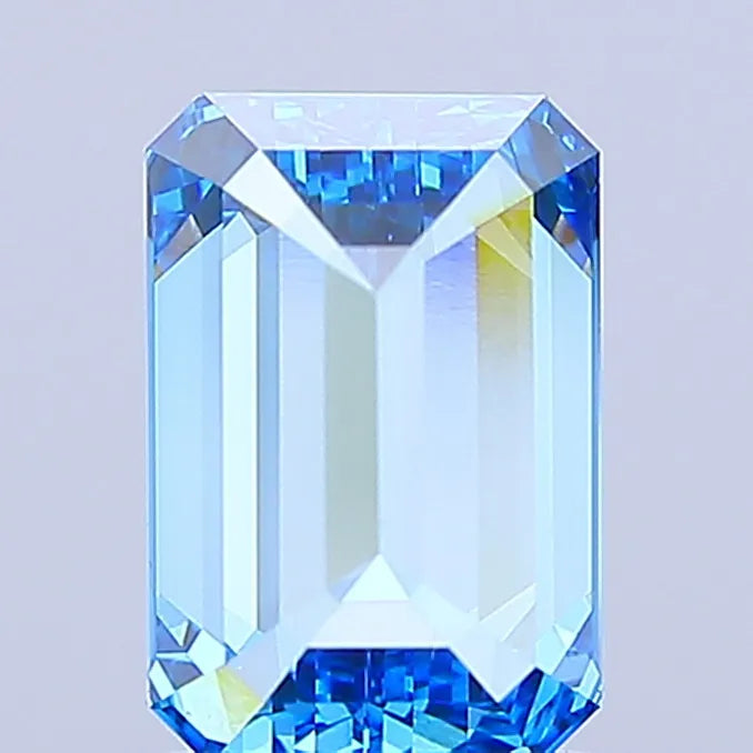 2.00ct Emerald Lab Grown Diamond (Colour Fancy Vivid Blue, Clarity VS1, IGI Certified)