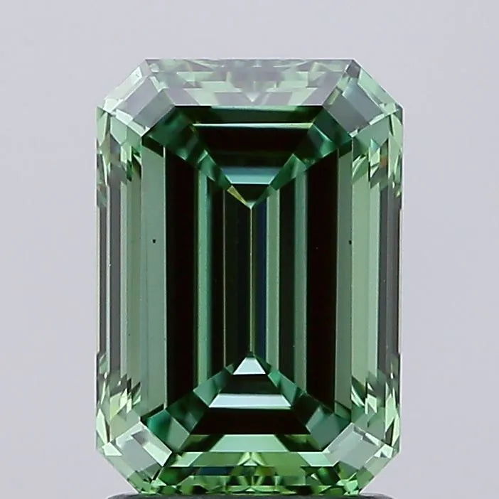2.00ct Emerald Lab Grown Diamond (Colour Fancy Vivid Green, Clarity VS1, IGI Certified)