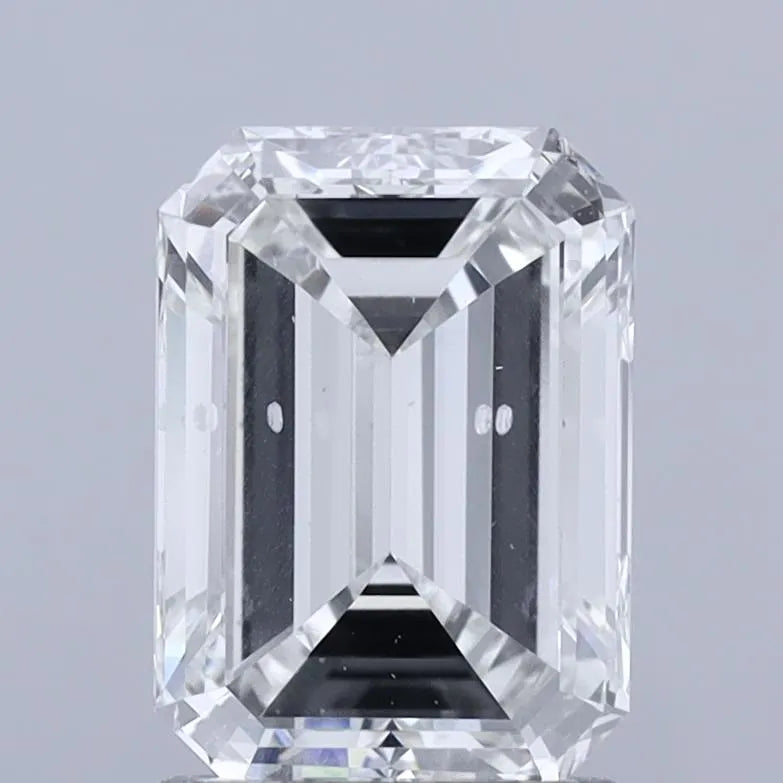 2.00ct Emerald Lab Grown Diamond (Colour G, Clarity SI1, IGI Certified)