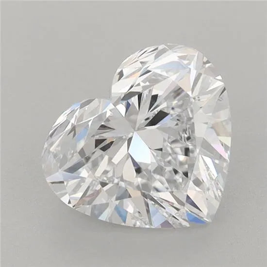 2.00ct Heart Lab Grown Diamond (Colour D, Clarity IF, IGI Certified)