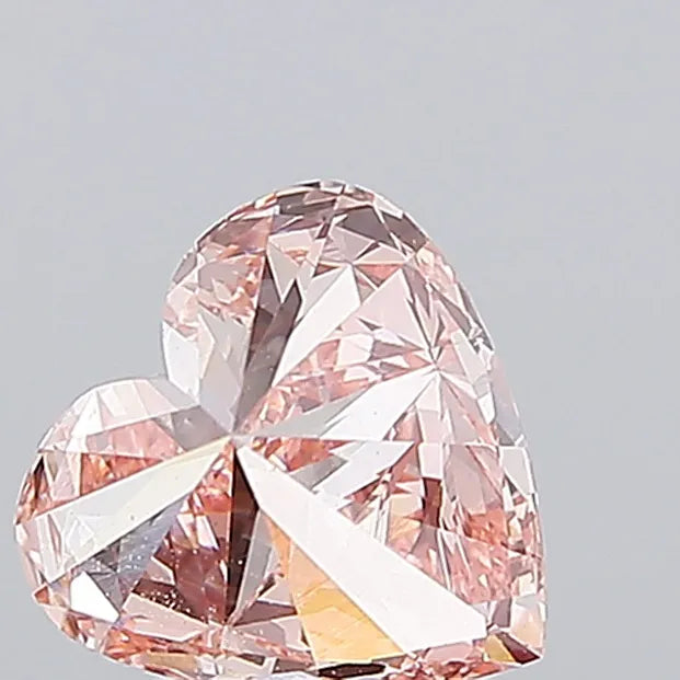 2.00ct Heart Lab Grown Diamond (Colour Fancy Vivid Pink, Clarity VVS2, IGI Certified)