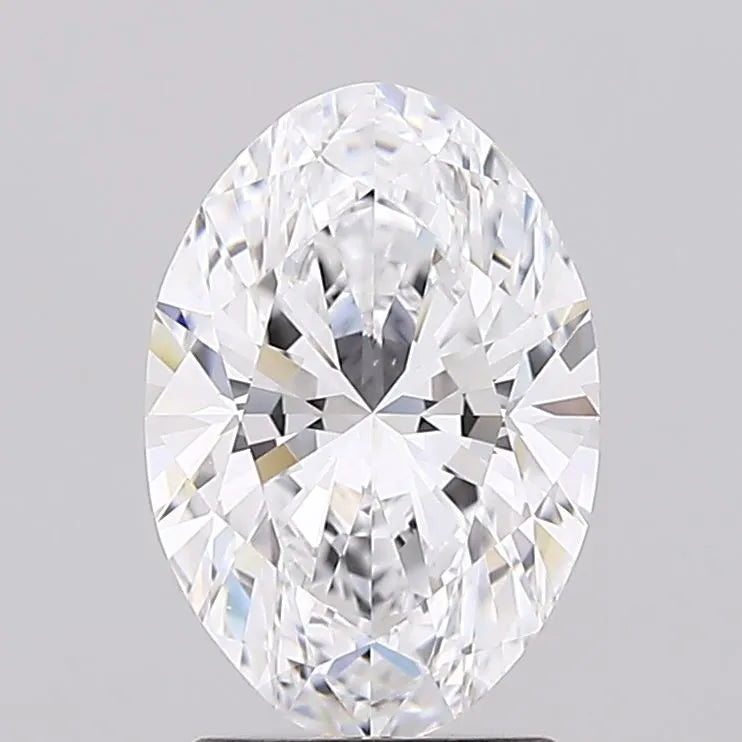 2.00ct Oval Lab Grown Diamond (Colour D, Clarity FL, Cut EX, GIA Certified)