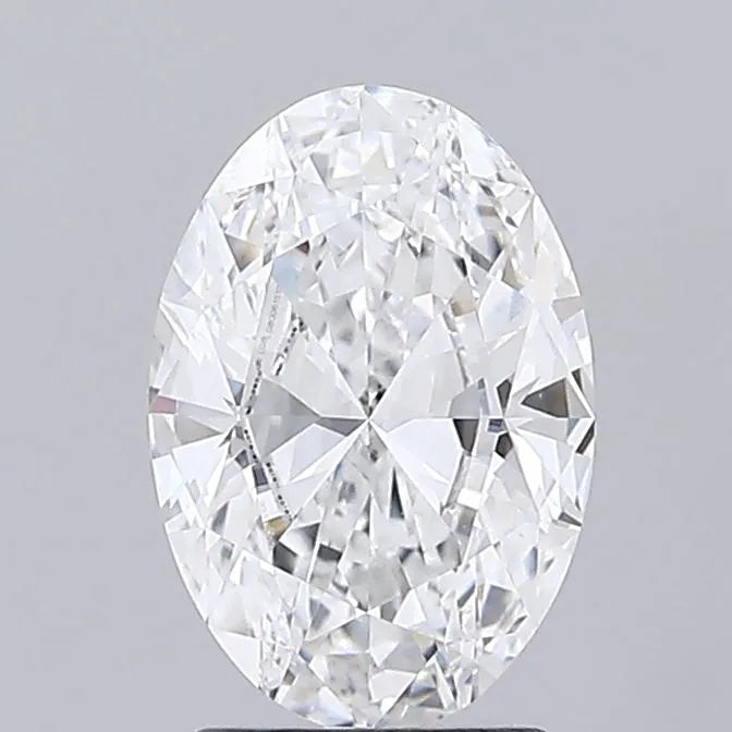 2.00ct Oval Lab Grown Diamond (Colour D, Clarity VVS2, IGI Certified)
