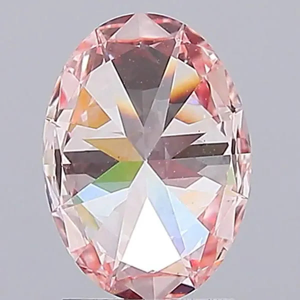 2.00ct Oval Lab Grown Diamond (Colour Fancy Intense Pink, Clarity VS1, Uncertified)