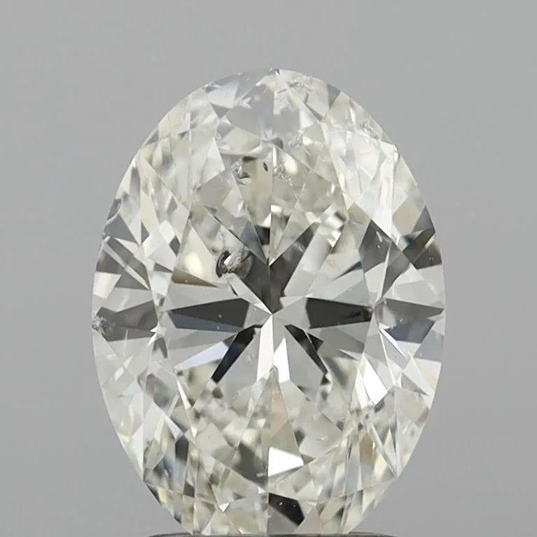 2.00ct Oval Natural Diamond (Colour J, Clarity SI2, Cut VG, IGI Certified)