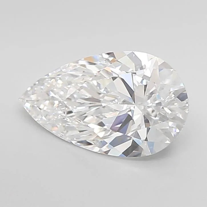 2.00ct Pear Lab Grown Diamond (Colour D, Clarity VVS1, Cut EX, IGI Certified)