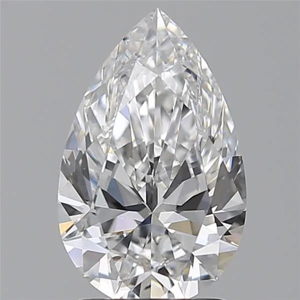 2.00ct Pear Lab Grown Diamond (Colour D, Clarity VVS2, IGI Certified)