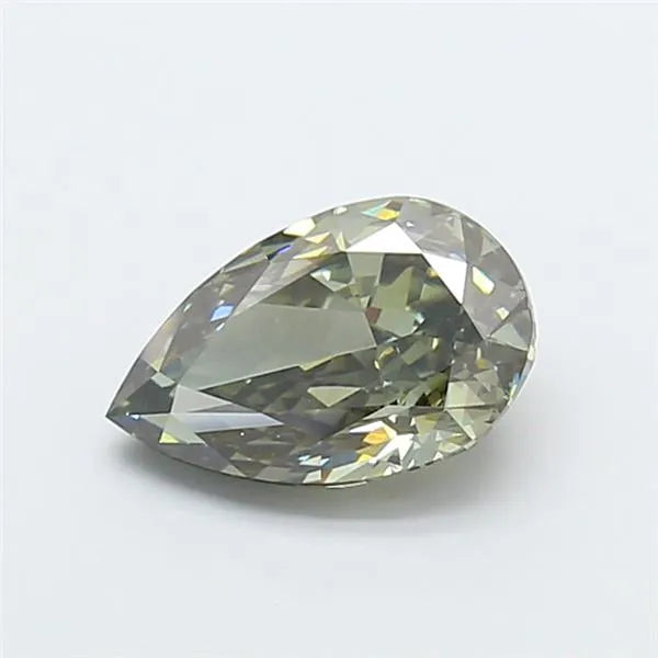 2.00ct Pear Lab Grown Diamond (Colour Fancy Intense Green, Clarity VVS1, IGI Certified)