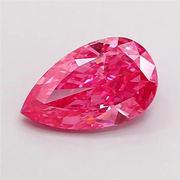2.00ct Pear Lab Grown Diamond (Colour Fancy Vivid Pink, Clarity VS1, IGI Certified)