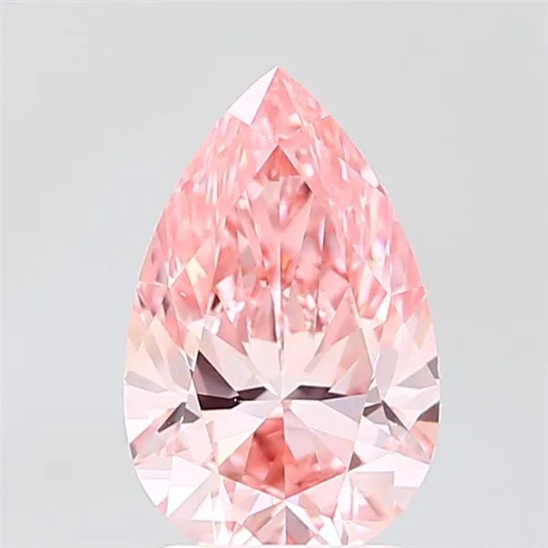 2.00ct Pear Lab Grown Diamond (Colour Fancy Vivid Pink, Clarity VS1, Uncertified)