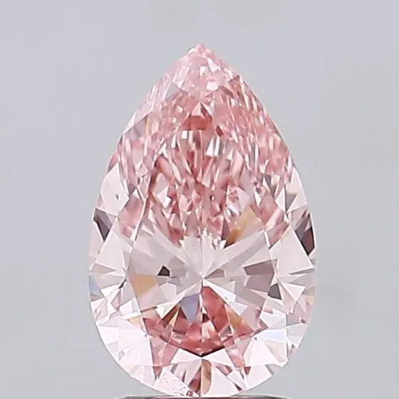 2.00ct Pear Lab Grown Diamond (Colour Fancy Vivid Pink, Clarity VS1, Uncertified)