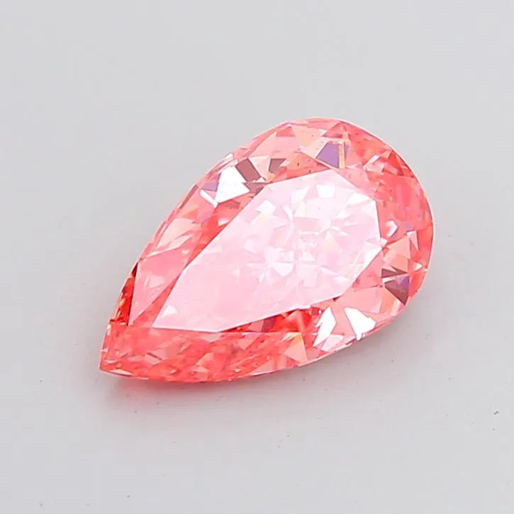 2.00ct Pear Lab Grown Diamond (Colour Fancy Vivid Pink, Clarity VS2, IGI Certified)