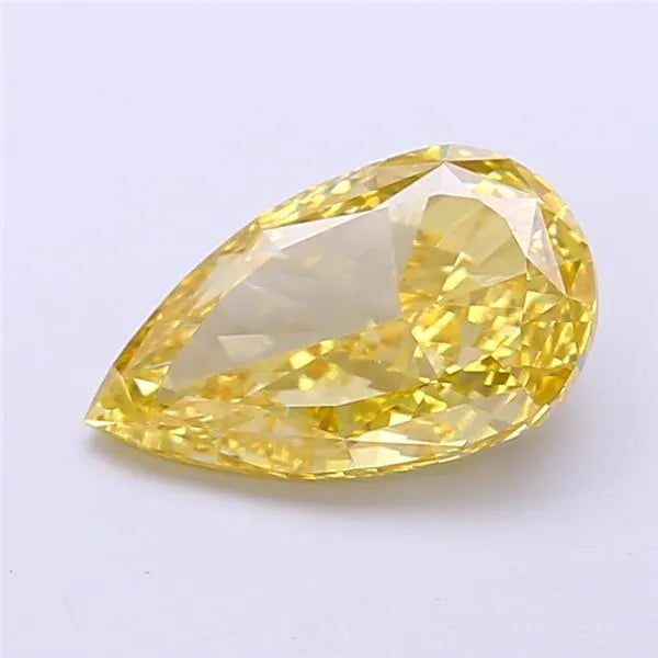 2.00ct Pear Lab Grown Diamond (Colour Fancy Vivid Yellow, Clarity VS1, IGI Certified)