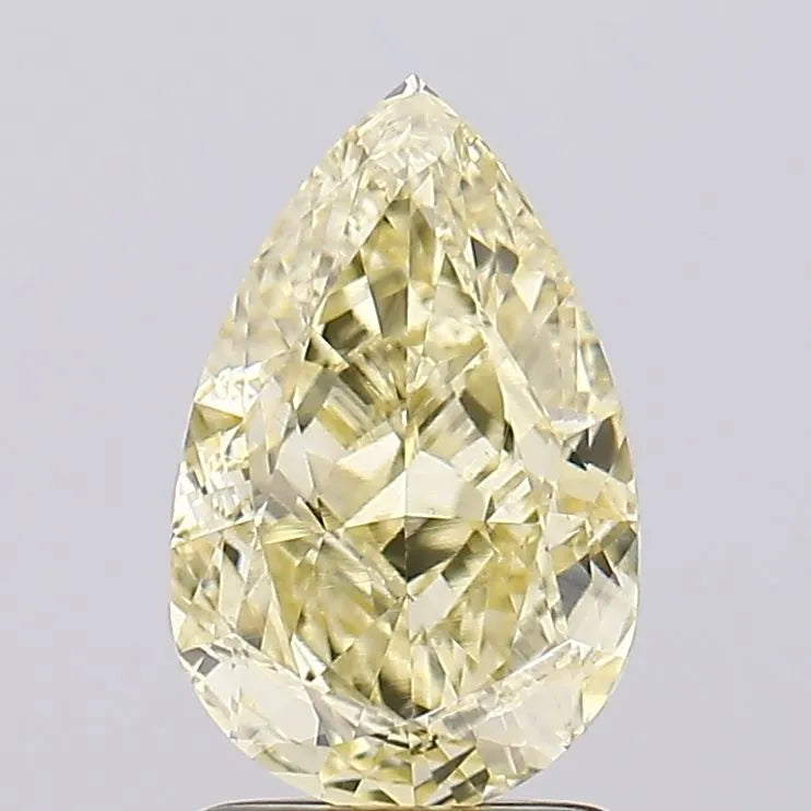 2.00ct Pear Lab Grown Diamond (Colour Fancy Yellow, Clarity VS1, IGI Certified)
