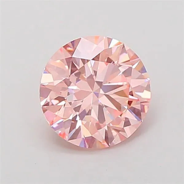 2.00ct Round Lab Grown Diamond (Colour Fancy Intense Pink, Clarity VS1, Cut ID, IGI Certified)