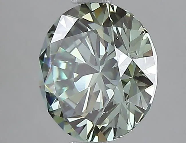 2.00ct Round Lab Grown Diamond (Colour Fancy Vivid Green, Clarity VS1, Cut EX, Uncertified)