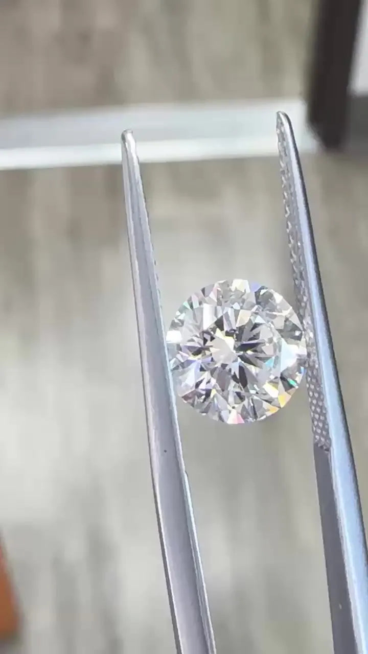 2.00ct Round Natural Diamond (Colour F, Clarity VS2, Cut ID, EGL Certified)