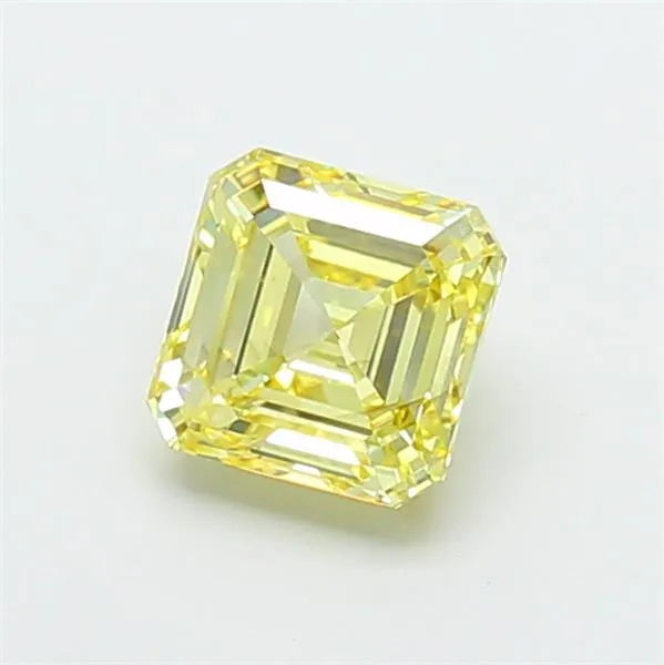 2.01ct Asscher Lab Grown Diamond (Colour Fancy Yellow, Clarity VS2, IGI Certified)