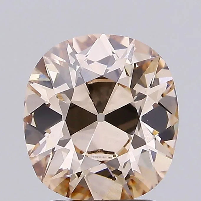 2.01ct Cushion brilliant Lab Grown Diamond (Colour Fancy Light Brown, Clarity VS1, IGI Certified)