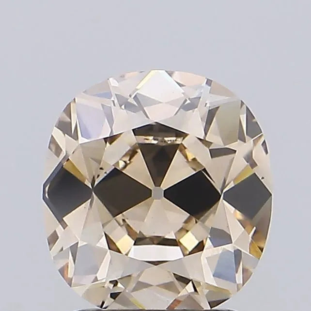 2.01ct Cushion brilliant Lab Grown Diamond (Colour Fancy Light Brown, Clarity VS1, IGI Certified)