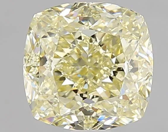 2.01ct Cushion brilliant Natural Diamond (Colour Fancy Light Yellow, Clarity VS1, GIA Certified)