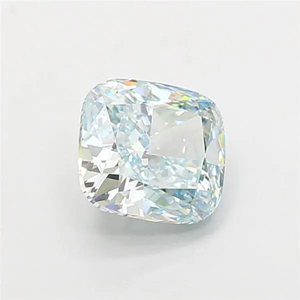 2.01ct Cushion modified Lab Grown Diamond (Colour Fancy Intense Blueish Green, Clarity VS2, IGI Certified)