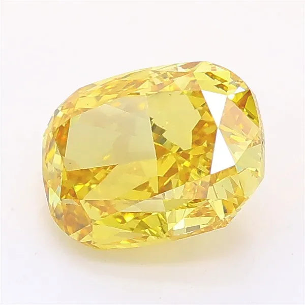 2.01ct Cushion modified Lab Grown Diamond (Colour Fancy Intense Yellow, Clarity VS1, IGI Certified)