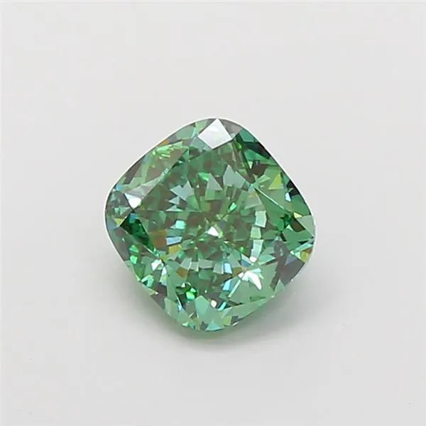 2.01ct Cushion modified Lab Grown Diamond (Colour Fancy Vivid Green, Clarity VVS2, IGI Certified)